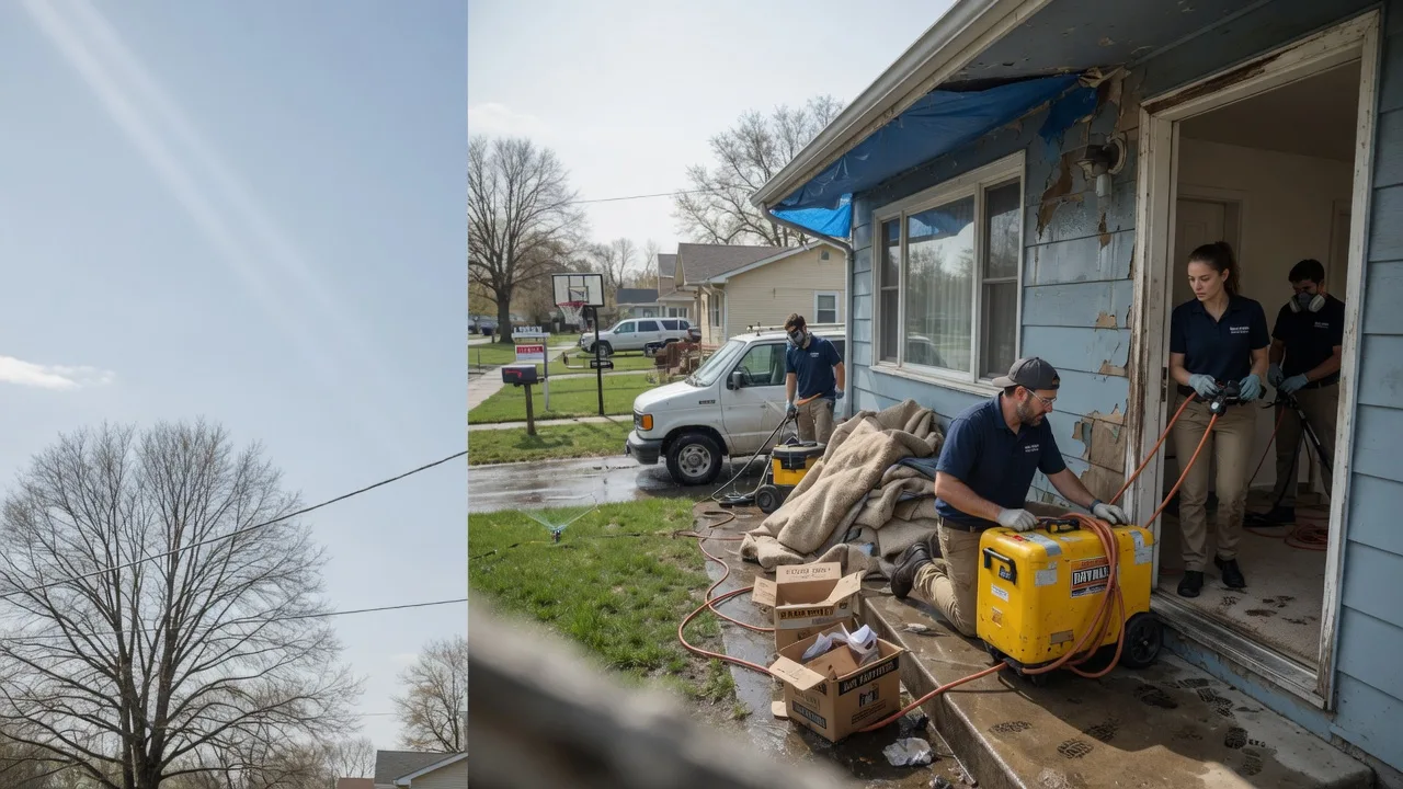 Basement Flood Cleanup in Herrin, IL near me